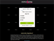 Tablet Screenshot of couplesdatingdanmark.com